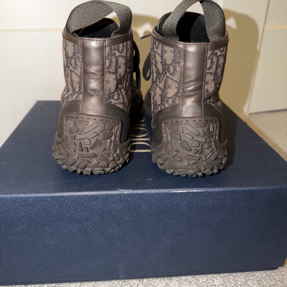 Dior Diorzion Men’s Brown High-Top Sneakers sz 43 - Picture 4 of 7